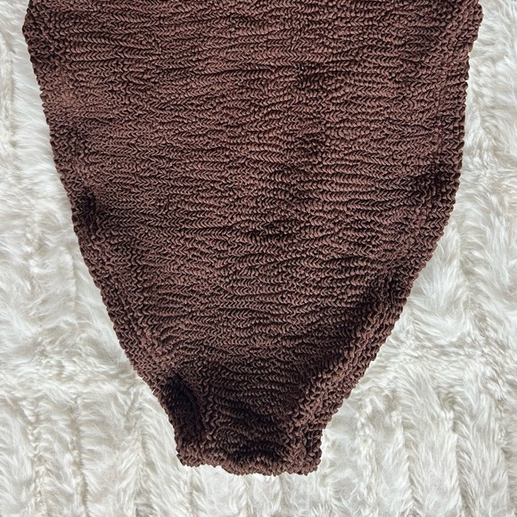 Hunza G Domino One Piece in Metallic Chocolate - Picture 10 of 11